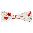 Baby Girls White & Red Poppies Headband, 1, hi-res